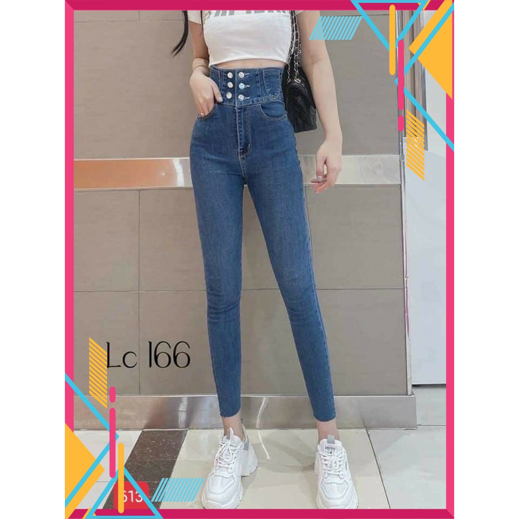 QUẦN JEAN CẠP CAO DÁNG ÔM CHẤT VẢI CO GIÃN 4 CHIỀU SIÊU ĐẸP.store0001