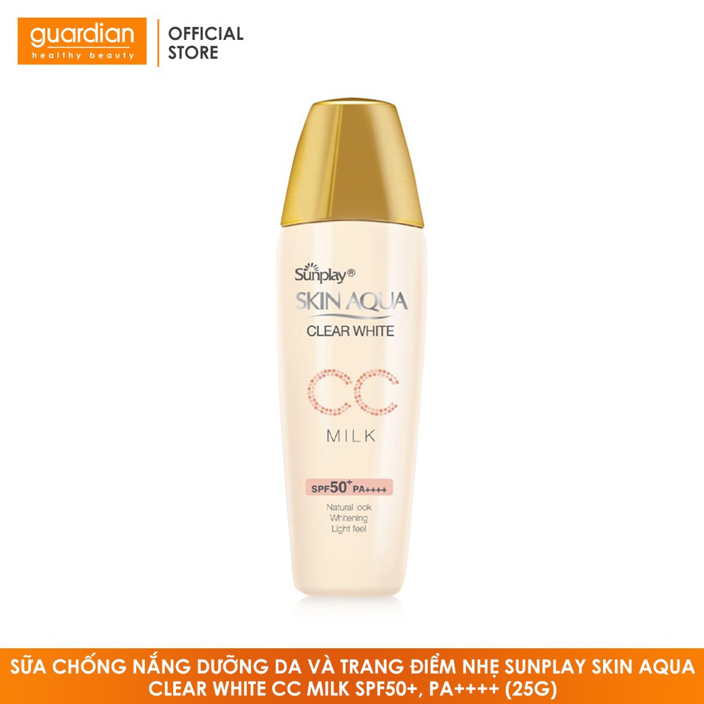 Sữa Chống Nắng Dưỡng Da Và Trang Điểm Nhẹ Sunplay Skin Aqua Clear White CC Milk SPF50+, PA++++ (25g)