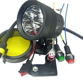 đèn led trợ sáng xe máy l4x tặng pát  và công tắc