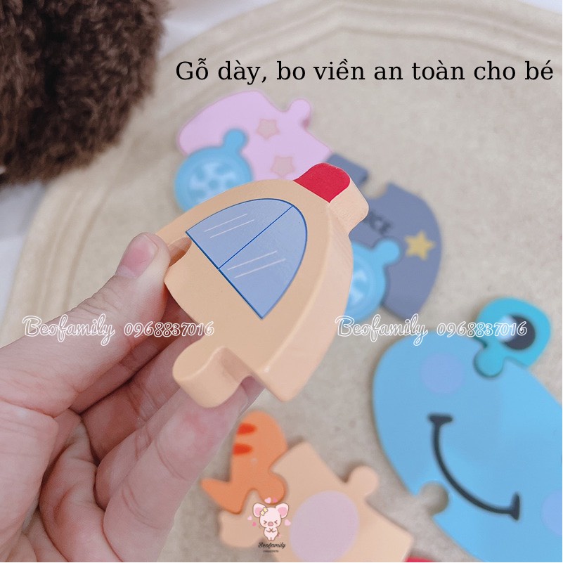 Tranh ghép gỗ cho bé, tranh ghép hình 3d bằng gỗ giúp bé vừa học vừa chơi phát triển tư duy