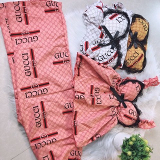Sét bộ hai dây in chữ gc phối viền ren siêu xinh