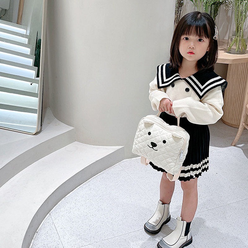 Ba Lô Đi Học Hình Gấu Hoạt Hình Dễ Thương Cho Bé Mẫu Giáo