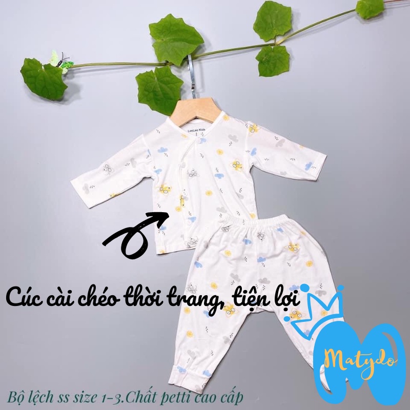 Quần áo sơ sinh MATYDO bé trai bé gái mùa hè thu đông giá rẻ đồ mới sinh cho bé Leekid dài tay