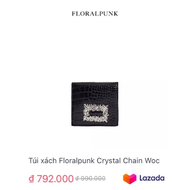 Túi Floralpunk Crystal Chain Woc Chính Hãng