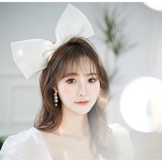 Kẹp tóc nơ bản to 2 tầng
