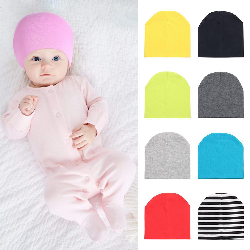 LEILY Mũ Len Beanie Cotton Mềm Mại Nhiều Màu Dễ Thương Cho Bé