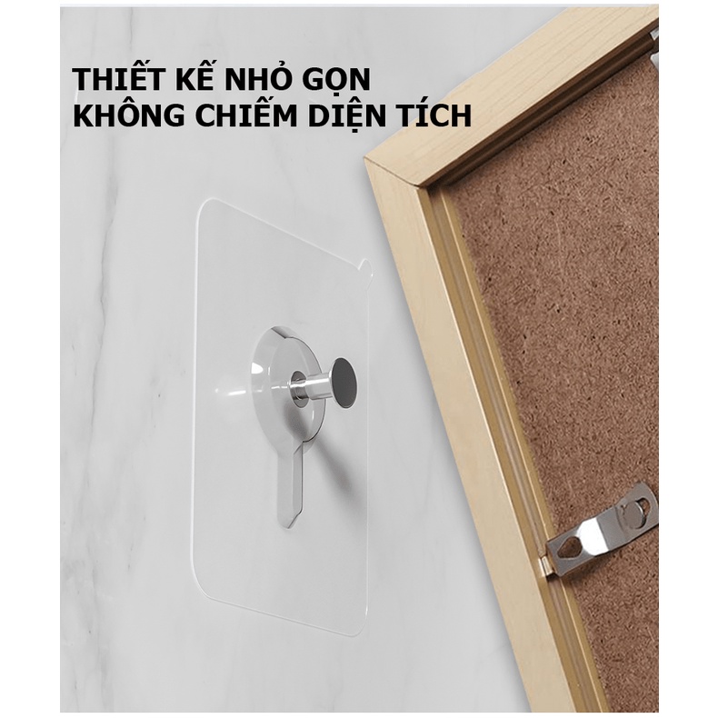 Móc dán tường treo tranh ảnh, đồng hồ chịu lực