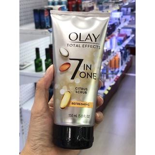 Sữa rửa mặt Olay Total Effects 7in1 Foaming Cleanser Revitalizing-Citrus Scrub Refreshing tuýp 150ml