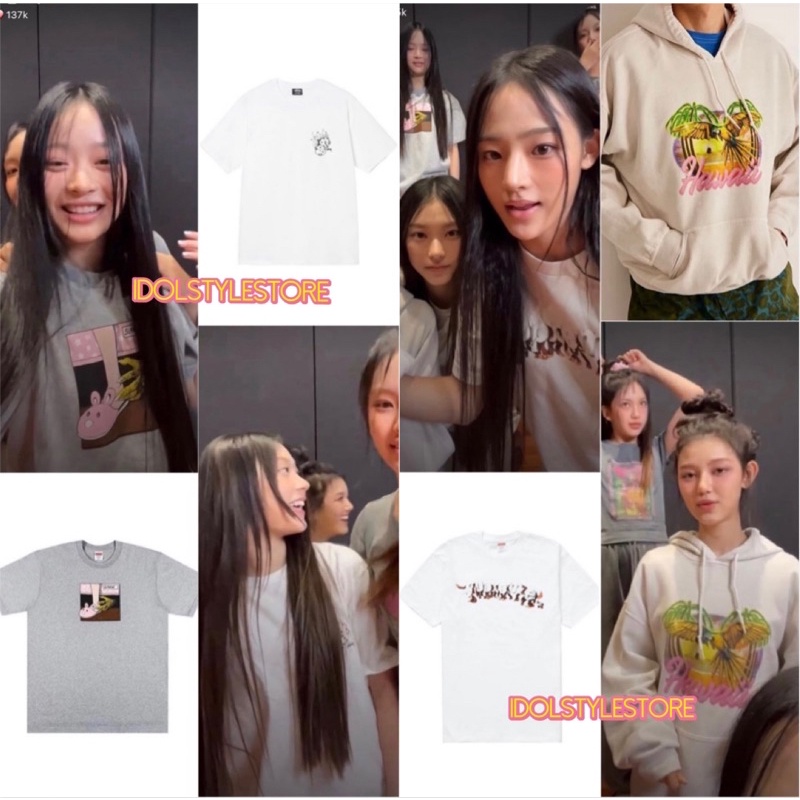 áo thun trong Live của Hanni Danielle Minji Haerin nhà NewJeans