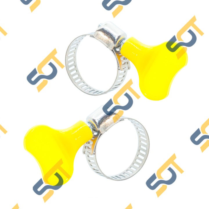 [ĐAI XIẾT ỐNG] Cổ dê cánh bướm INOX giá rẻ &amp; Quai nhê Clamp đai kẹp xiết cố định ống mềm dây PU vào đầu khớp nối nguồn