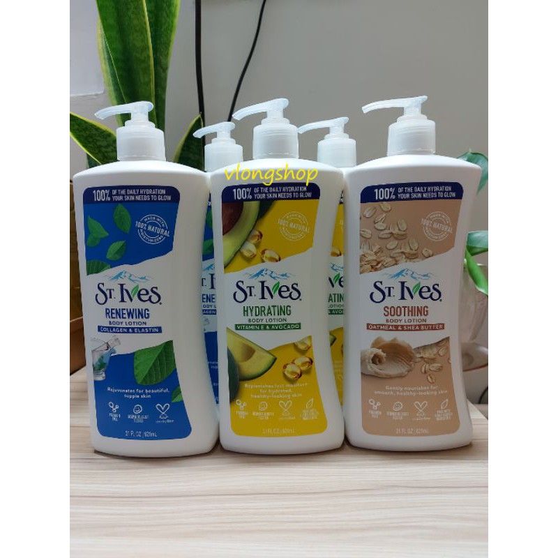 Sữa dưỡng thể toàn thân St.lves body Lotion (621ml) của Mỹ