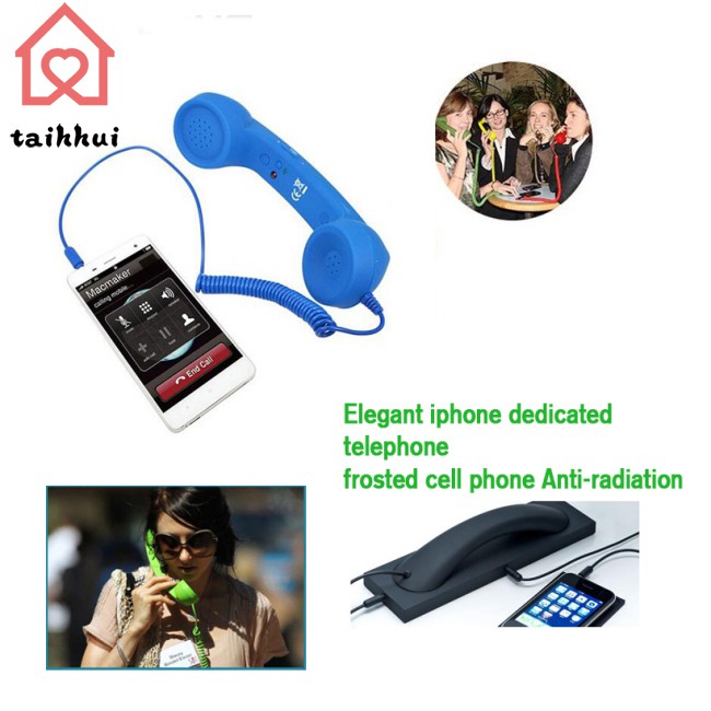 multi 3.5mm Universal Phone Telephone Radiation-proof Receivers Cellphone Handset Classic Headphone MIC Microphone