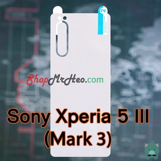 Dán Dẻo PPF Full Mặt Sau Lưng Sony Xperia 5 - Sony 5 II (Mark 2) - Sony 5 III (Mark 3) - Trong và Nhám