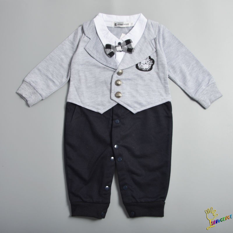 Bộ jumpsuit liền thân kiểu vest đáng yêu cho bé trai