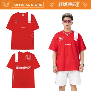 Áo thun urban monkey staff tee 202x đỏ thun cotton hai chiều