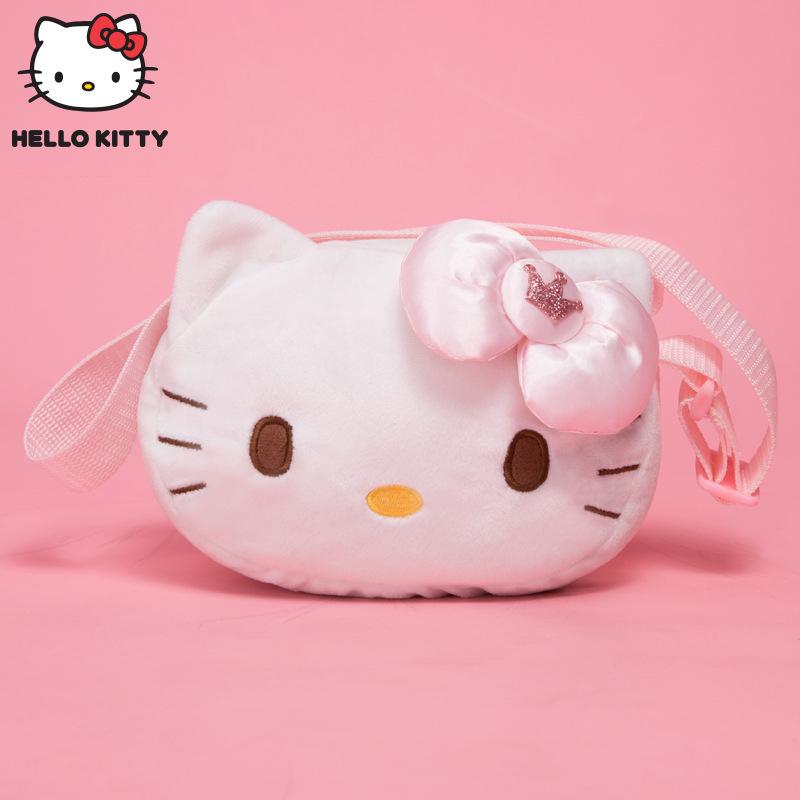 Túi đồ chơi Hello Kitty Plush Túi hoạt hình dễ thương Hello Kitty Túi đeo chéo