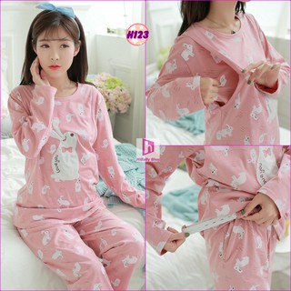 Bộ Sau Sinh Thu Đông Dày dặn H123