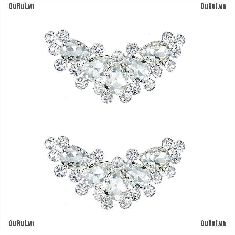 Bộ 2 Ghim Cài Giày Đính Ngọc Trai Nhân Tạo Bằng Kim Loại Xinh Xắn