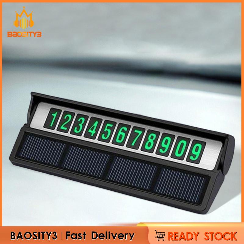 Thẻ Đỗ Xe Tạm Thời Phát Quang Năng Lượng Mặt Trời Chuyên Dụng Cho Xe Hơi