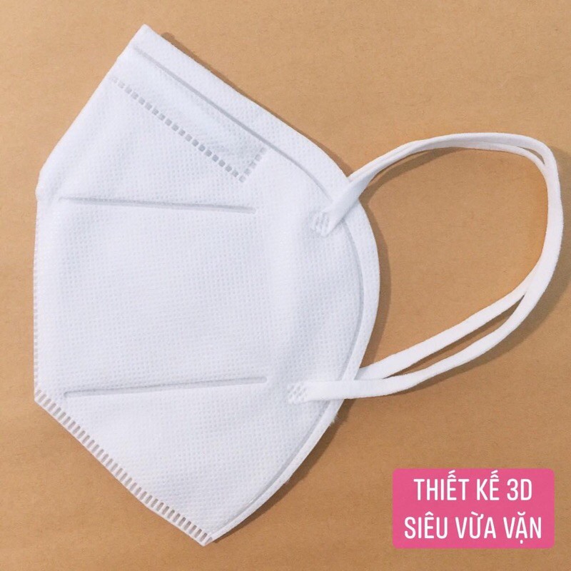 Khẩu trang 3D Mask 4 lớp kháng khuẩn thiết kế siêu vừa vặn màu trắng Khánh An | BigBuy360 - bigbuy360.vn