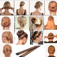 Dụng cụ búi tóc nghệ thuật Spiral Bun - Hairagami - Chất liệu thép mềm để cuộn tóc bọc ngoài là lớp nhung
