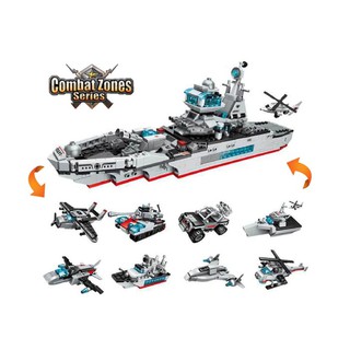 Bộ Đồ chơi xếp hình Qman 1411 - Tàu Tuần Dương Biển 710 Chi Tiết