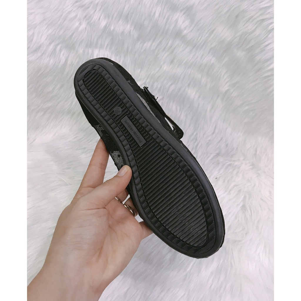 Giày bệt ren chấm bi quai ngang | BigBuy360 - bigbuy360.vn