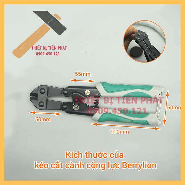 [GIÁ HỦY DIỆT] KỀM CỘNG LỰC, KÌM CỘNG LỰC MINI BERRYLION 200MM THÉP CRV CAO CẤP (CHÍNH HÃNG)