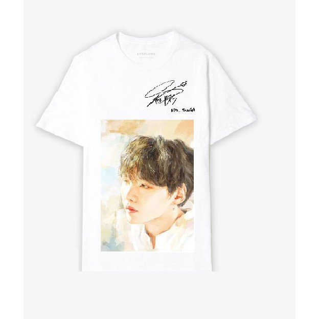 Aó Suga BTS kèm chữ kí tặng sticker BTS Jungkook,JHope,V,Suga,Jimin,Jin,RapMonster