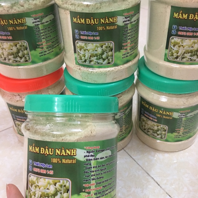 Mầm đậu nành nguyên xơ