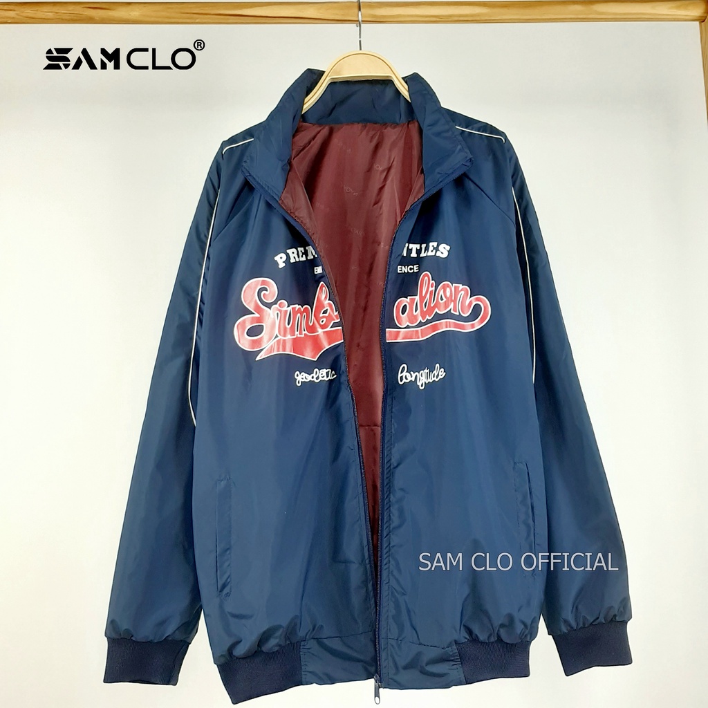 ÁO KHOÁC DÙ nam nữ SAM CLO phong cách bóng chày form rộng unisex mặc cặp - couple in chữ SIMBALION