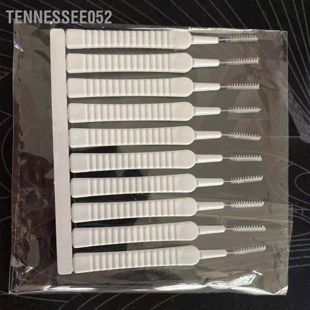 Tennessee052 10pcs Mini Shower Head Cleaning Brush Scratch Proof Slip Small Hole Nylon Cleaner for Nozzle Blockages