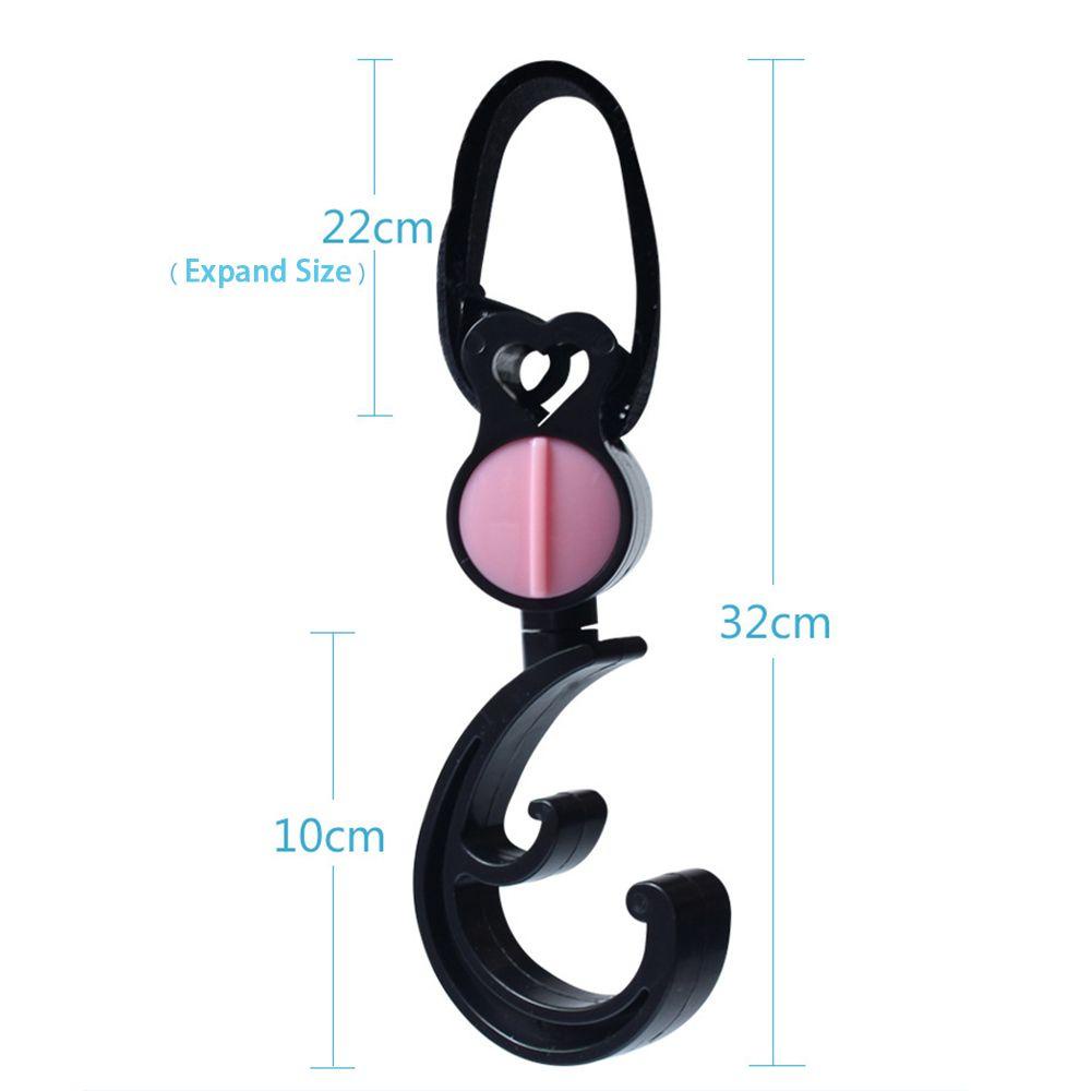 LAYOR1 Set 2 Giá Đỡ Túi Đựng Tã Em Bé Xoay 360 Độ Treo Xe Đẩy Em Bé