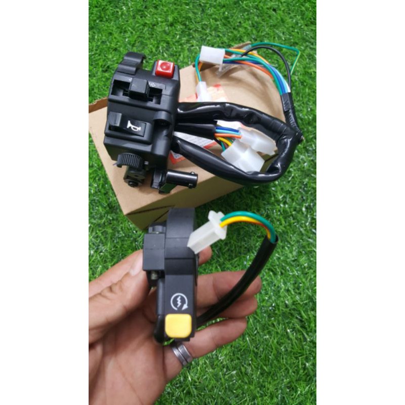 Cùm công tắc giả zin 1/1 dành cho các dòng wave thái 110 và wave alpha 2002 wave zx kèm tay thắng đầy đủ như hình