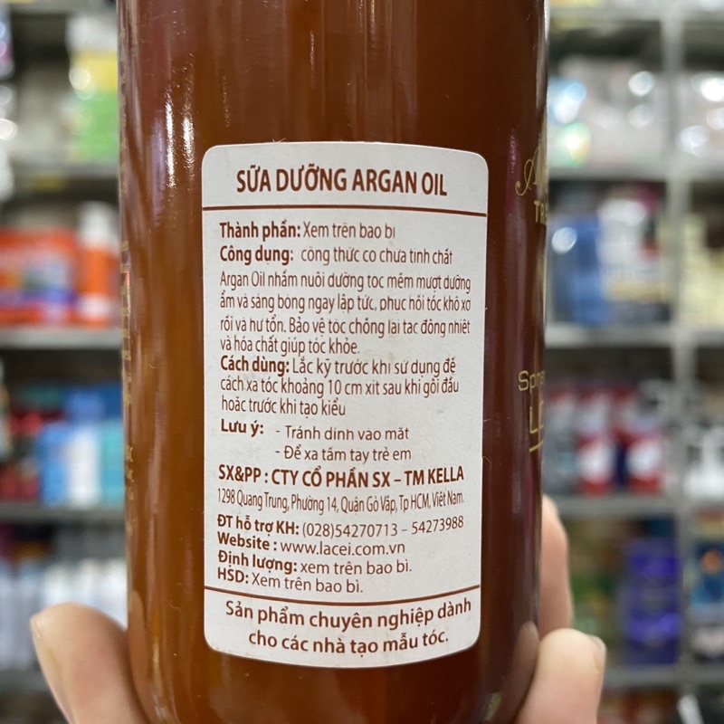 Sữa dưỡng tóc Kella Argan Oil Treatment 250ml