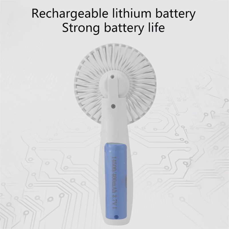 Quạt Làm Mát Mini Cầm Tay Sạc Cổng USB Có Thể Điều Chỉnh Góc Độ