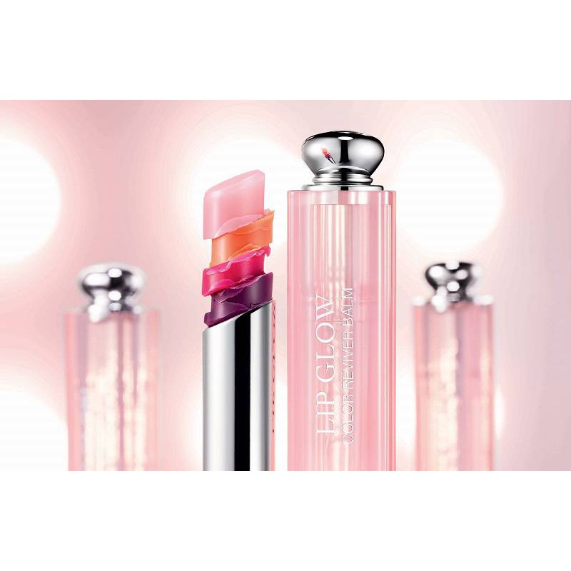 Son Dưỡng Dior Addict Lip Glow Màu 001 Pink; #004 coral màu cam san hô