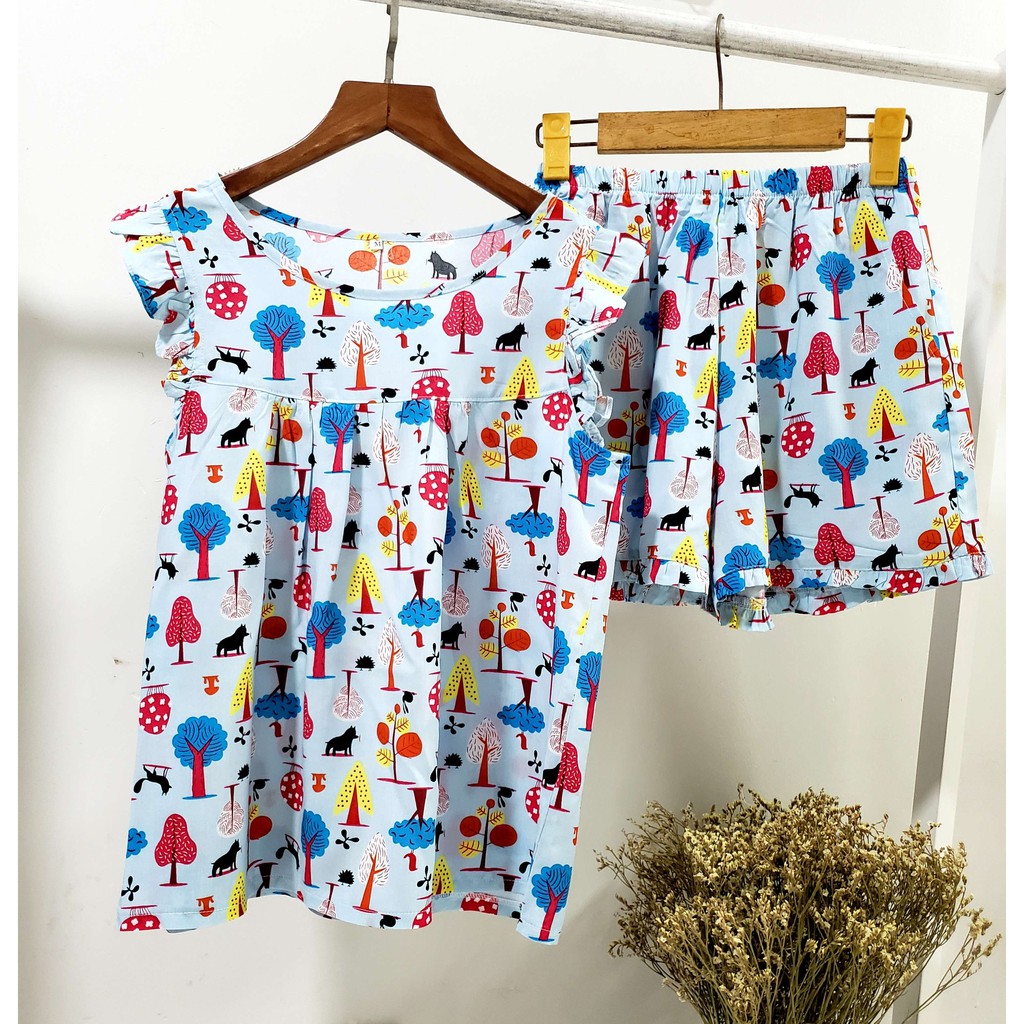 [Mã WARUN12 giảm 12% đơn 99k] [Giảm giá]Đồ bộ sát nách cánh tiên mềm mát(Hàng shop tự thiết kế) | BigBuy360 - bigbuy360.vn