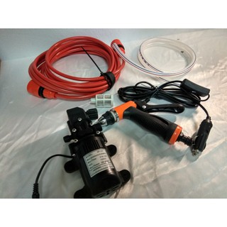 Bộ máy bơm rửa xe tăng áp lực nước mini (Có nguồn) giúp trợ lực bơm bể cá cảnh, hòn non bộ.. QP30263