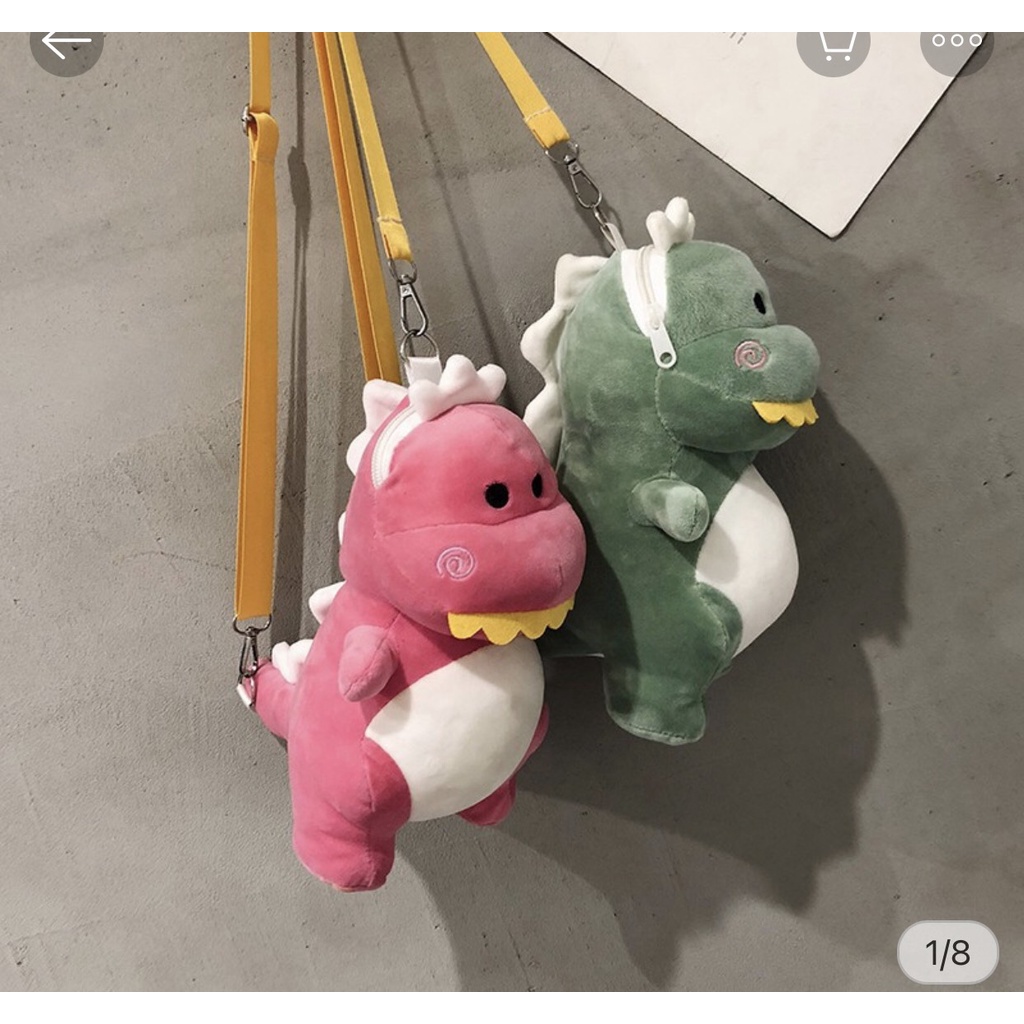 Túi Đeo Chéo Khủng Long  - Túi Đeo Chéo Thú Bông Đẹp Túi Gấu Cute
