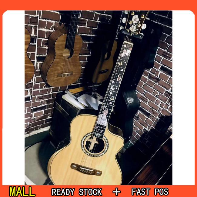 Sticker họa tiết sinh động dán trang trí cần đàn guitar
