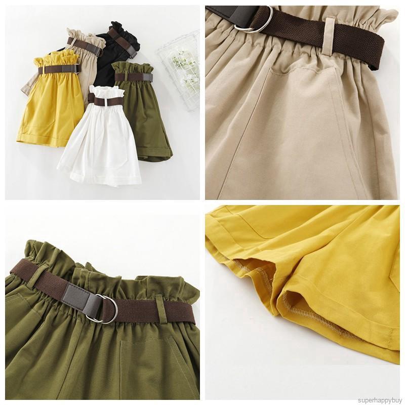 Quần sọt lưng thun co giãn thiết kế dáng rộng che khuyết điểm