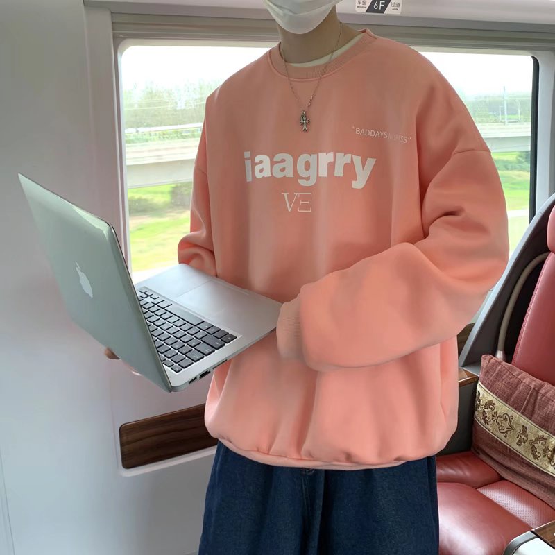 Áo sweater vải nỉ bông phong cách thời trang cho unisex