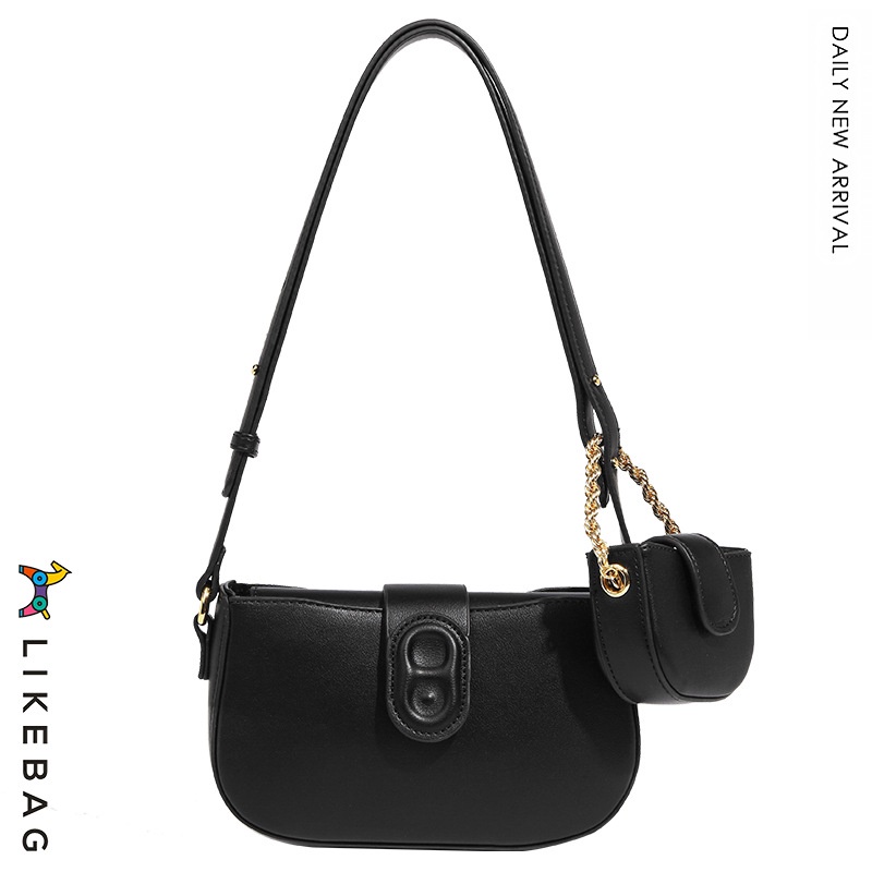 Túi đeo chéo, kẹp nách thời trang LIKEBAG bộ 2 túi da trơn 224XK7065 - LIBAGI