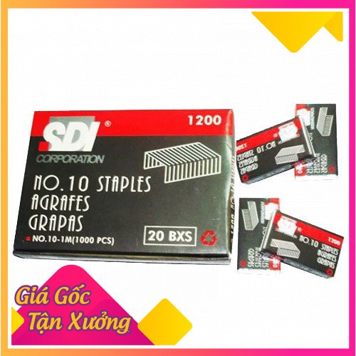 [Giao 2 Giờ] Kim Bấm Số 10 SDI - Hộp Lớn (20 Hộp Nhỏ)   ≧✯◡✯≦✌