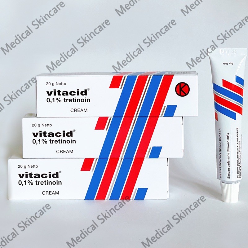 Vitacid 0.1% Tretinoin-Kem hỗ trợ giảm mụn và trẻ hoá da