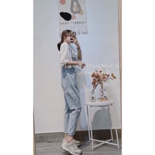 [ BAO ĐẸP ⚡HÌNH THẬT SHOP CHỤP ] set yếm jean kèm áo pull [ FREESHIP + HÀNG SẴN]