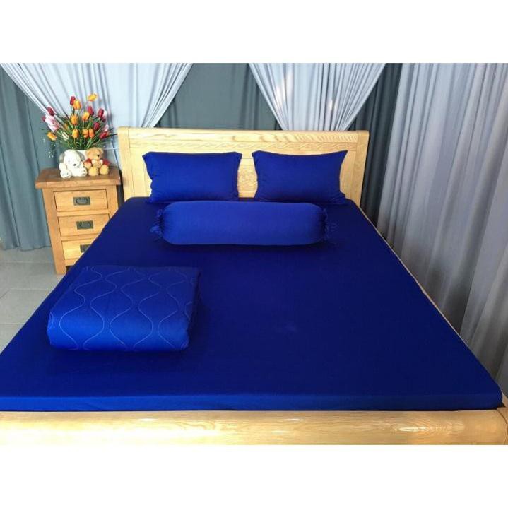 Bộ Drap Thun Màu Hàn Quốc Mát Lạnh