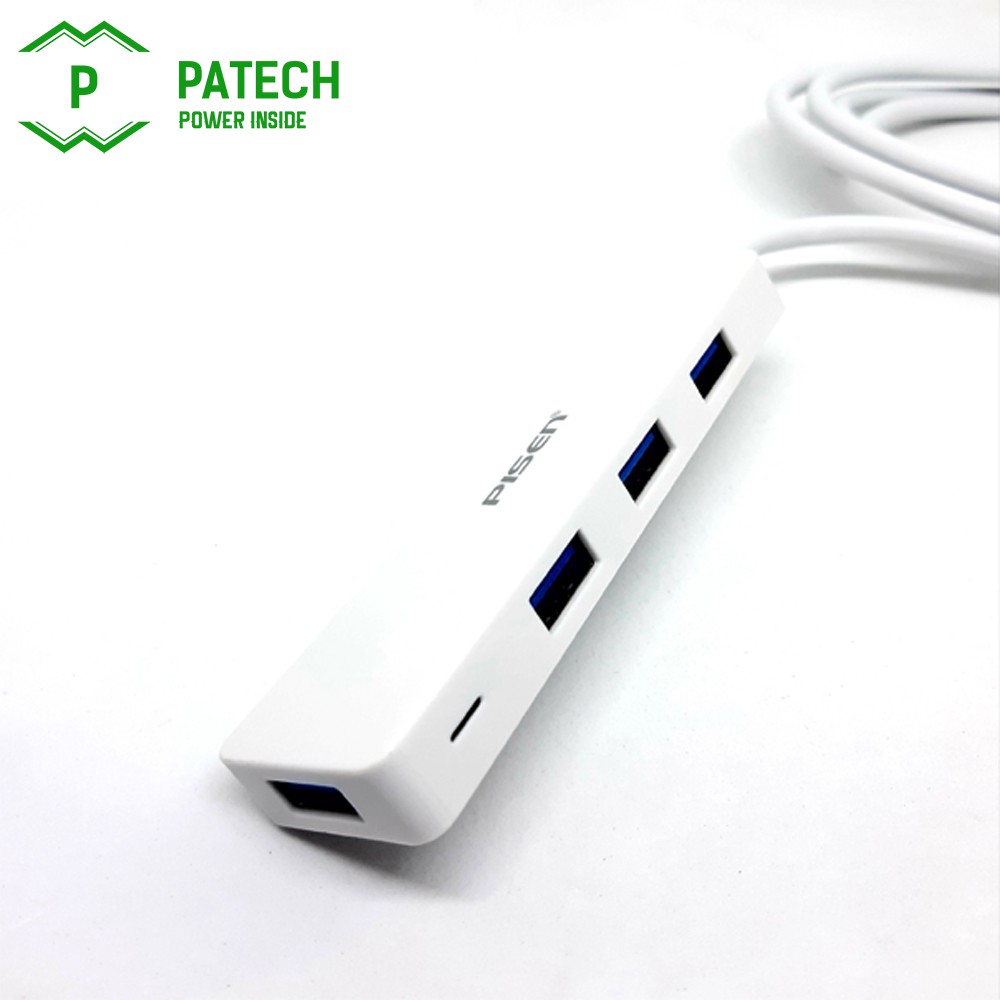 [Mã BMLTA50 giảm 10% đơn 99K] Bộ chuyển đổi Pisen Hub USB 3.0 1.5m (Từ 1 cổng USB ra 4 cổng USB ) - Hàng chính hãng