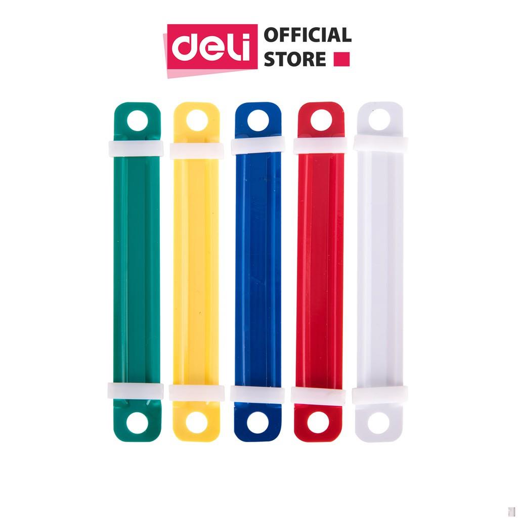 Nẹp tài liệu Chân dài 80mm Deli - 50 cái/hộp - E5548 - Deli